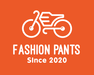 Modern Orange Bike logo design