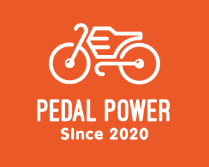 Bike - Modern Orange Bike logo design