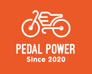 Modern Orange Bike logo design