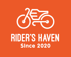 Biker - Modern Orange Bike logo design