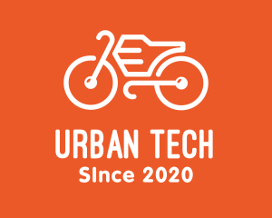 Modern - Modern Orange Bike logo design
