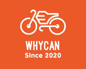 Modern Orange Bike logo design