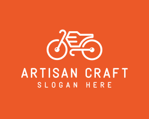 Modern Orange Bike logo design