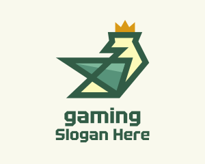Green Royal Sparrow Logo