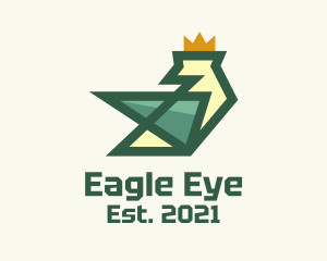 Green Royal Sparrow logo design