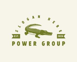 Nature - Jungle Wild Crocodile logo design