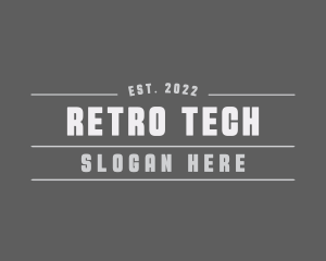 Retro Industrial Firm logo design