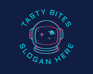 Icon - Space Astronaut Glitch logo design