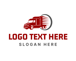 Forwarding - Express Delivery Truck logo design