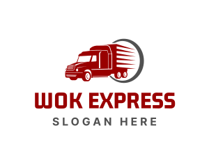 Express Delivery Truck logo design