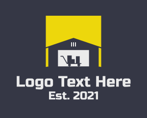 Logistics - Package Storage Warehouse logo design