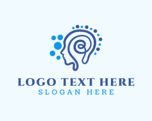 Genius - Human Swirl Psychology logo design