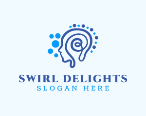 Human Swirl Psychology logo design