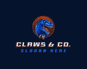 Jurassic Dinosaur Tyrannosaurus logo design