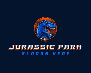 Jurassic Dinosaur Tyrannosaurus logo design