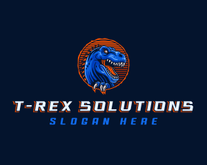 Tyrannosaurus - Jurassic Dinosaur Tyrannosaurus logo design