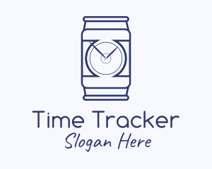 Beer Time Line Art logo design