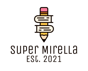 Nursery - Pencil Learning Book logo design