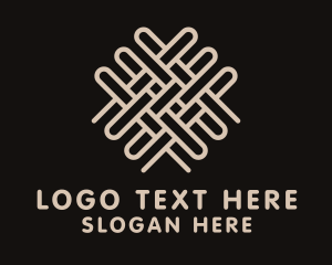 Fashion Designer - Jute Textile Pattern logo design