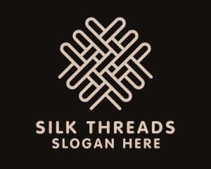 Jute Textile Pattern logo design