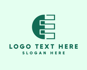 Programmer - Modern Startup Company Letter E logo design