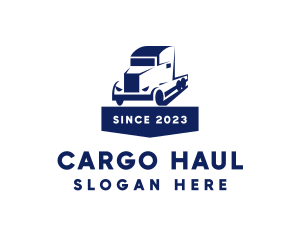 Truck Cargo Transport logo design