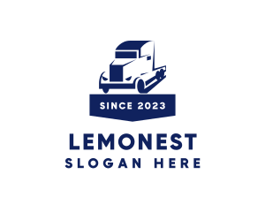 Logistics - Truck Cargo Transport logo design