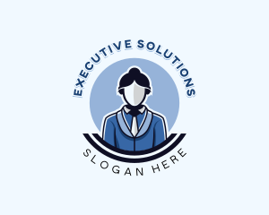 Female Admin Executive logo design