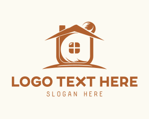 Airbnb - Brown House Roof logo design