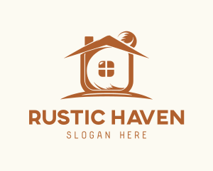 Brown House Roof logo design