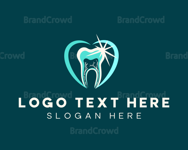 Dental Tooth Cleaning Logo