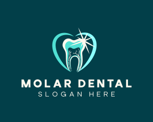 Molar - Dental Tooth Cleaning logo design