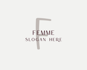 Feminine Beauty Salon Cosmetics logo design