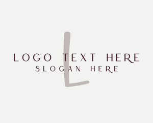 Fragrance - Feminine Lifestyle Letter logo design