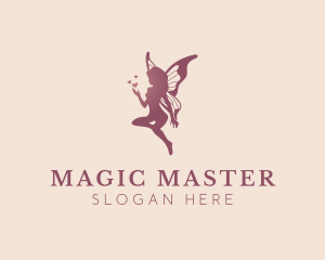 Magical Flying Fairy logo design