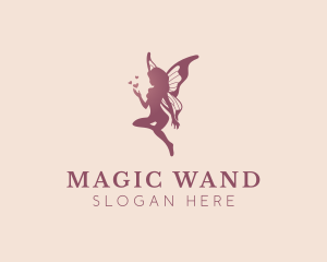 Magical Flying Fairy logo design