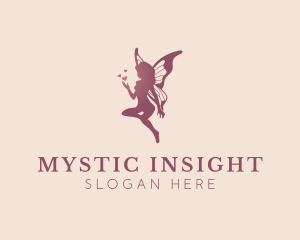 Magical Flying Fairy logo design