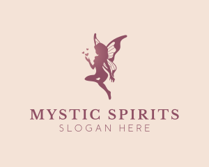 Magical Flying Fairy logo design