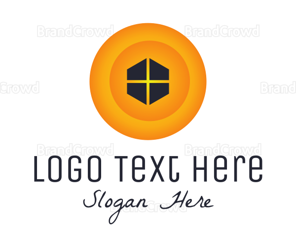 Gradient Hexagon Window Logo