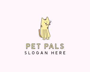 Cat Pet Smoking logo design