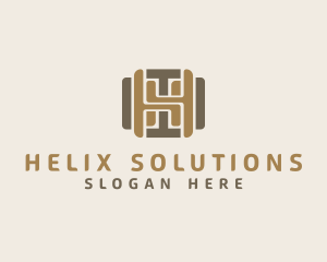 Modern Business Letter H   logo design