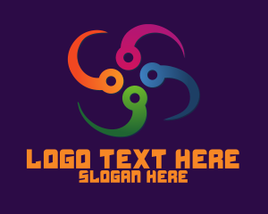 Web Hosting - Muticolor Tech logo design