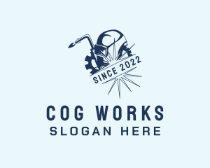 Cog Mechanic Welder logo design