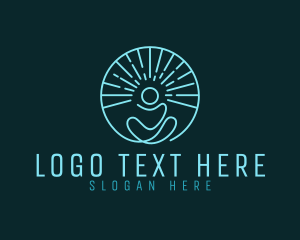 Mind - Yoga Meditation Wellness logo design