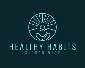 Yoga Meditation Wellness logo design