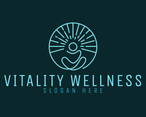 Yoga Meditation Wellness logo design