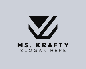 Shipping - Generic Business Shape Letter V logo design