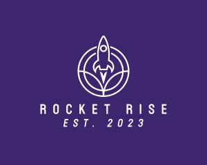 Modern Rocket Launch logo design