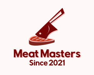 Butcher Meat Cleaver logo design