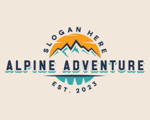 Mountain Outdoor Adventure logo design